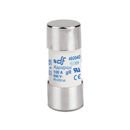 DF Cartridge Fuse; 22x58mm; Super-Fast; gR; 25A