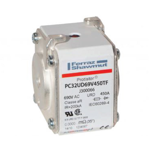 Mersen Square Body Fuse; PC31; aR; 350A